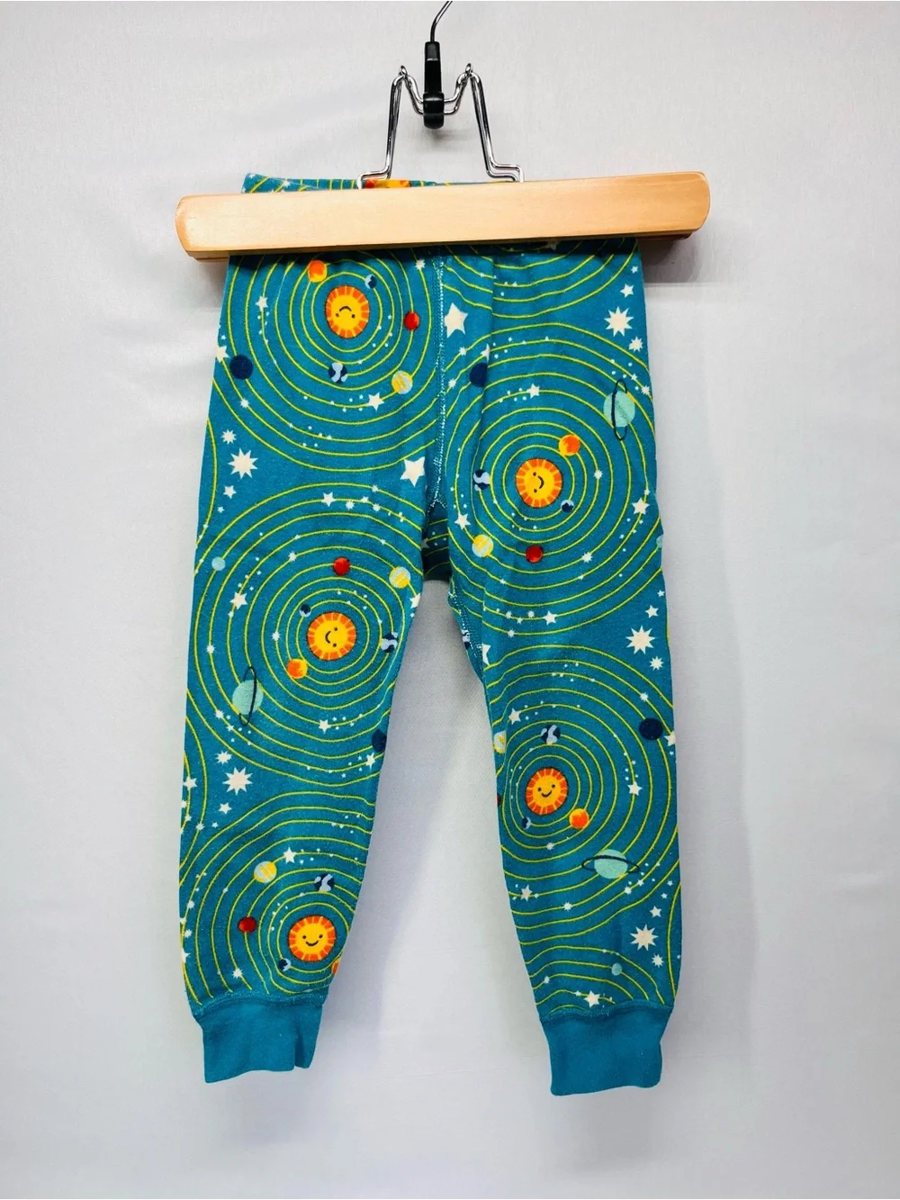 Hanna Andersson Teal Solar System Pajamas